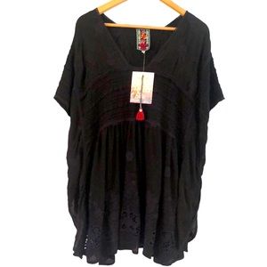 Johnny Was Heidine poncho black L